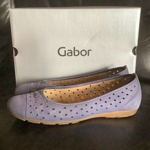 Gabor Blue Ballet Flats